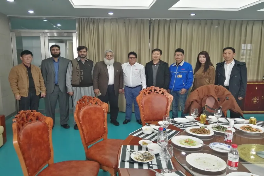 Customer visit at Yantai Haige Machine Tools
