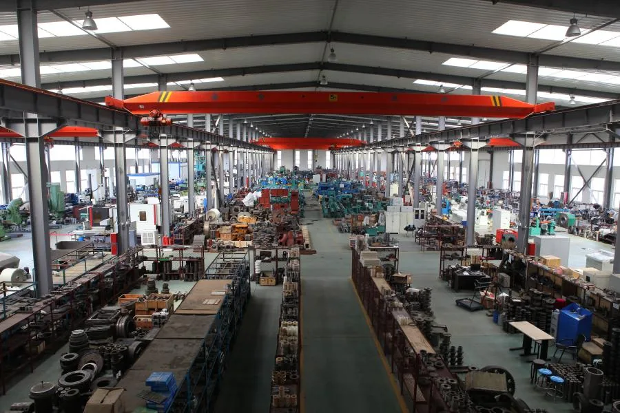 Factory workshop for metal finishing equipment manufacturing